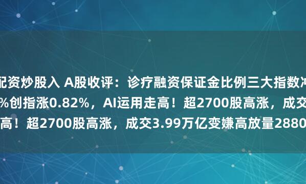 配资炒股入 A股收评：诊疗融资保证金比例三大指数冲高回落，沪指跌0.31%创指涨0.82%，AI运用走高！超2700股高涨，成交3.99万亿变嫌高放量2880亿