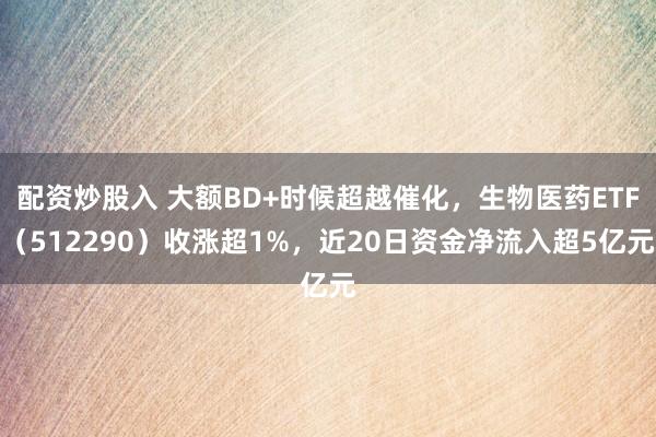 配资炒股入 大额BD+时候超越催化，生物医药ETF（512290）收涨超1%，近20日资金净流入超5亿元